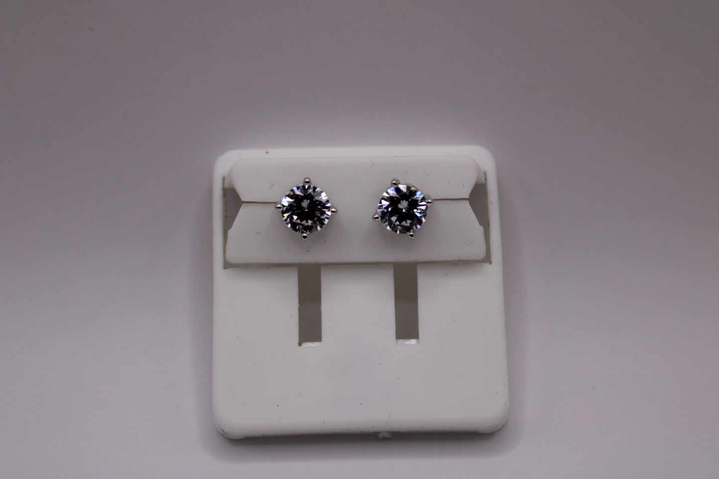 Crystal Round Stud Earrings