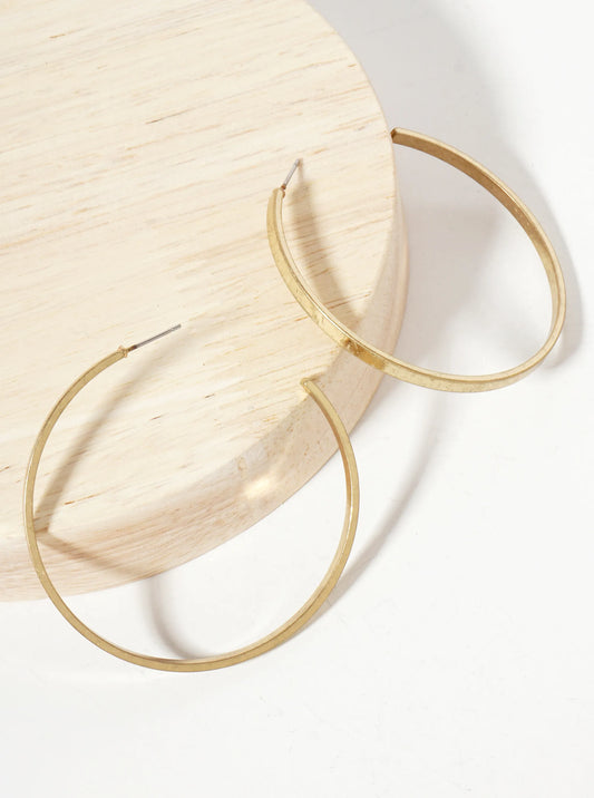 Open Hoop Earrings - Gold