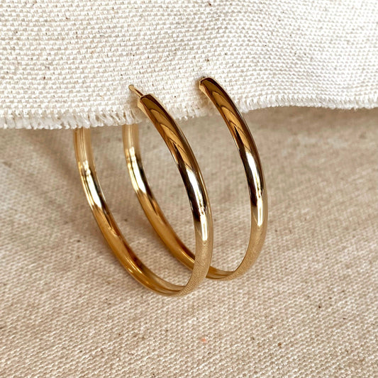 Hollow Continuous  Hoop Earrings