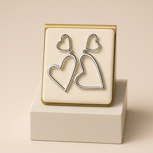Double Heart Double Love - Silver