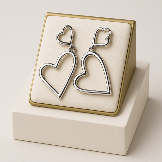 Double Heart Double Love - Silver