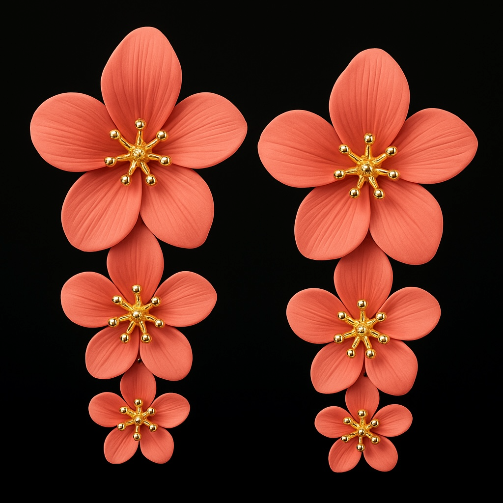 Island Bloom Drops - Pink