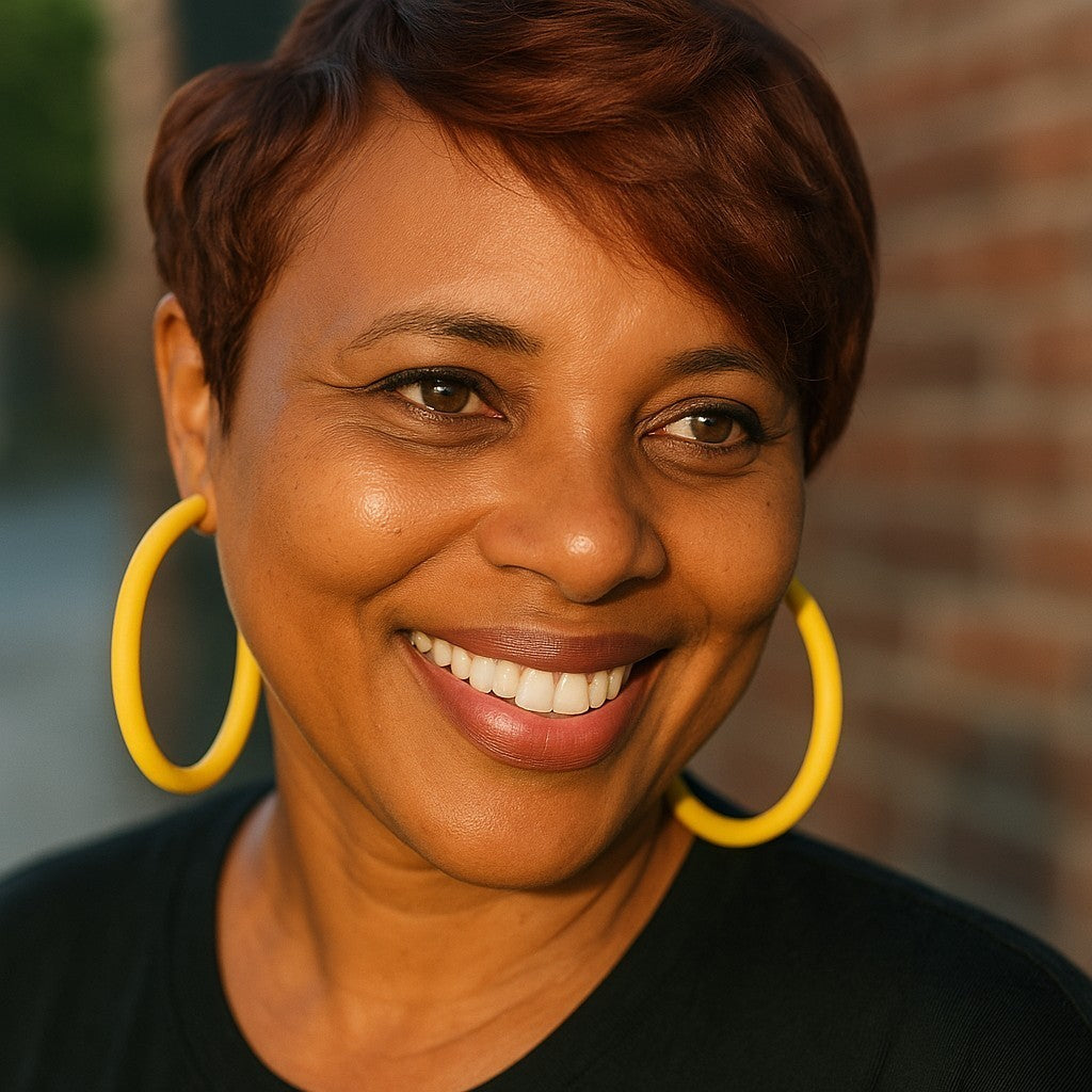 Sunny Side Up - Yellow Hoops